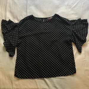 Polka Dot Cropped Blouse
